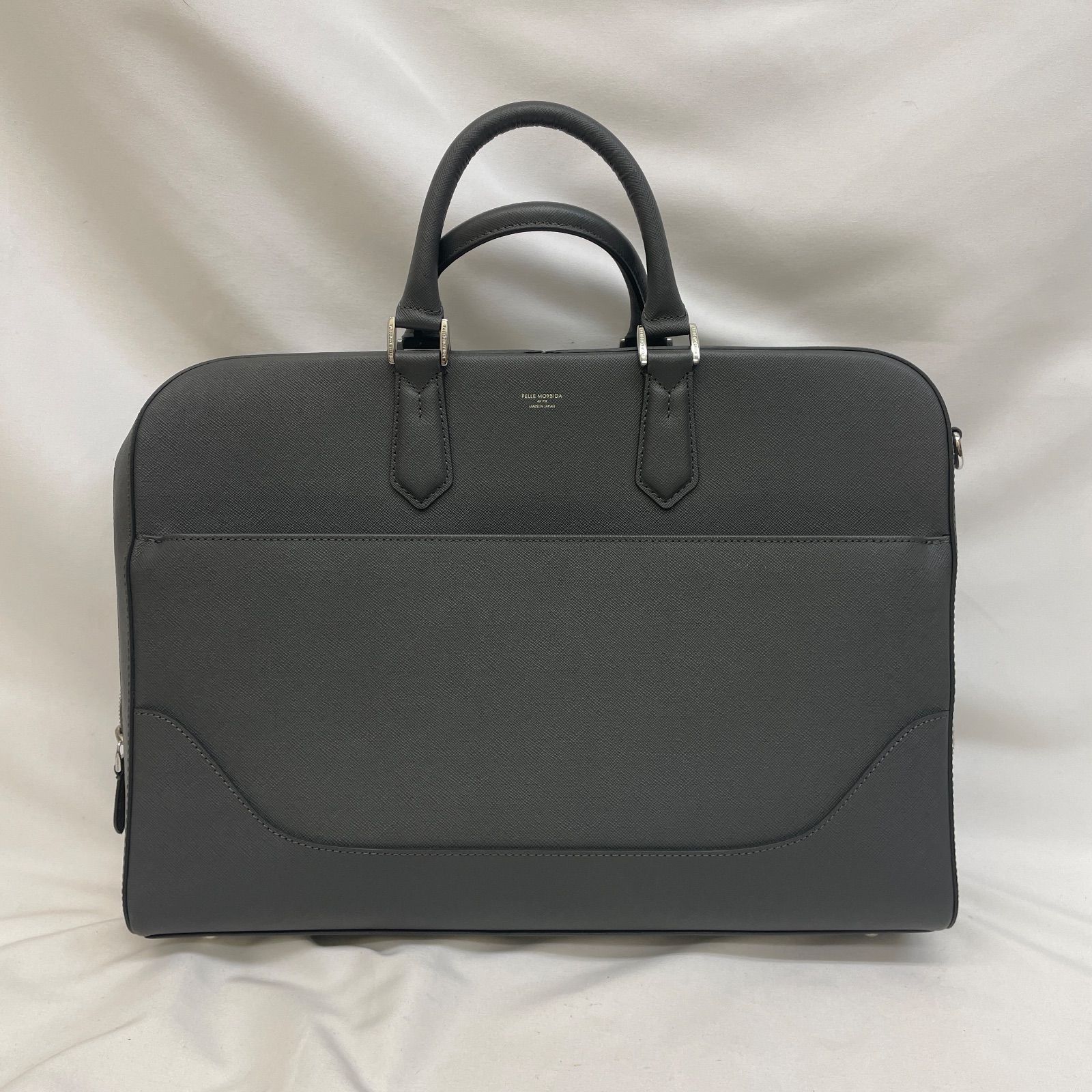 K ♥ PELLE MORBIDA ビジネスバッグ メンズ グレー