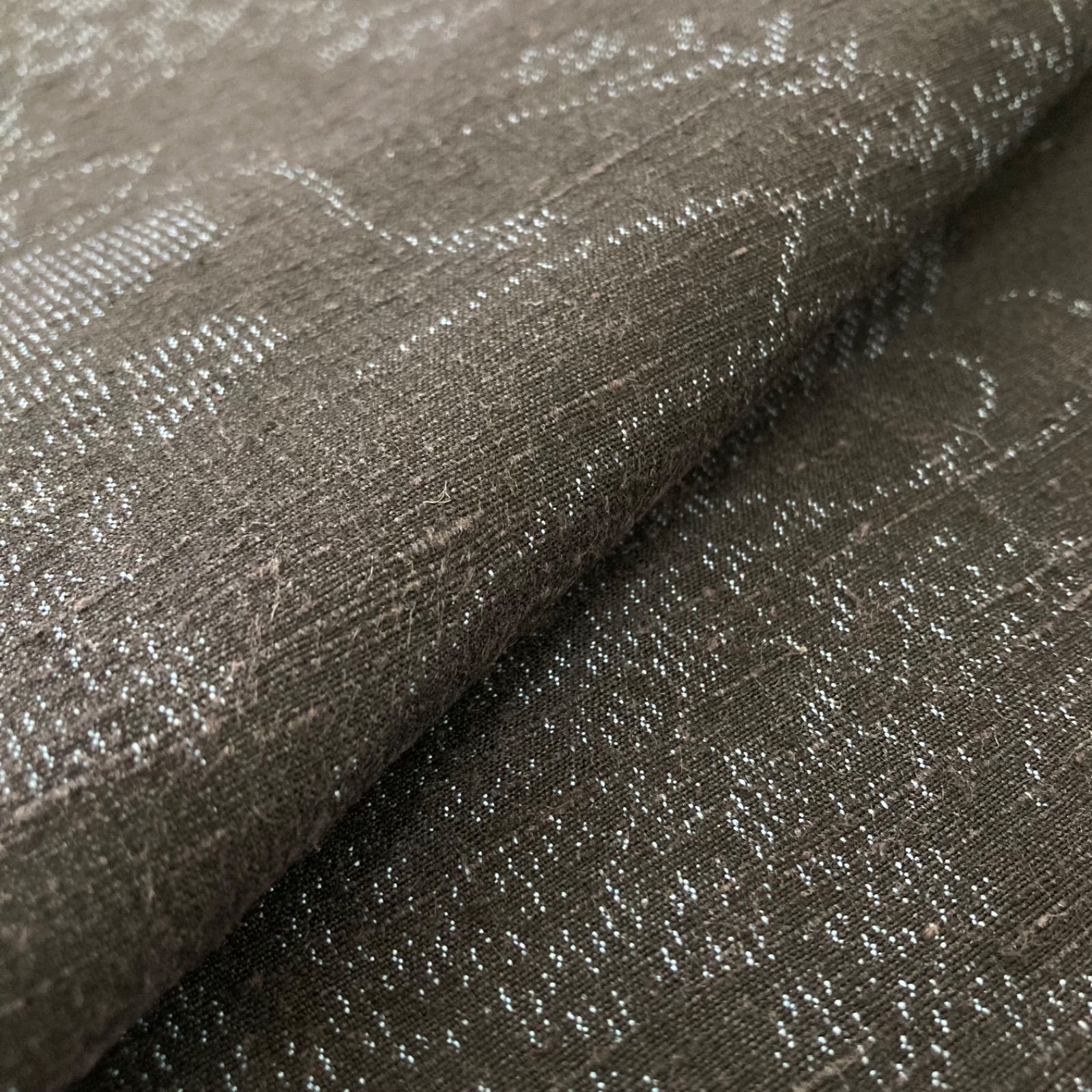 平和屋着物○上質な紬 色無地 天鵞絨色 正絹 逸品 AAAY9850ck