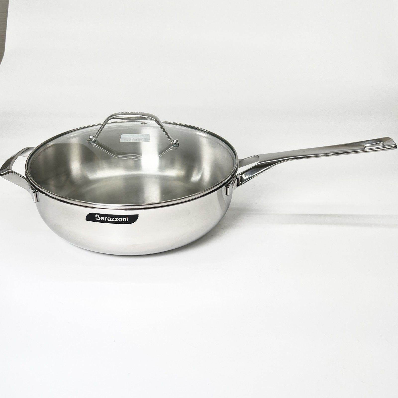 52 730 Barazzoni 28 cm 耐熱ガラス蓋付 ソテーパン 2807