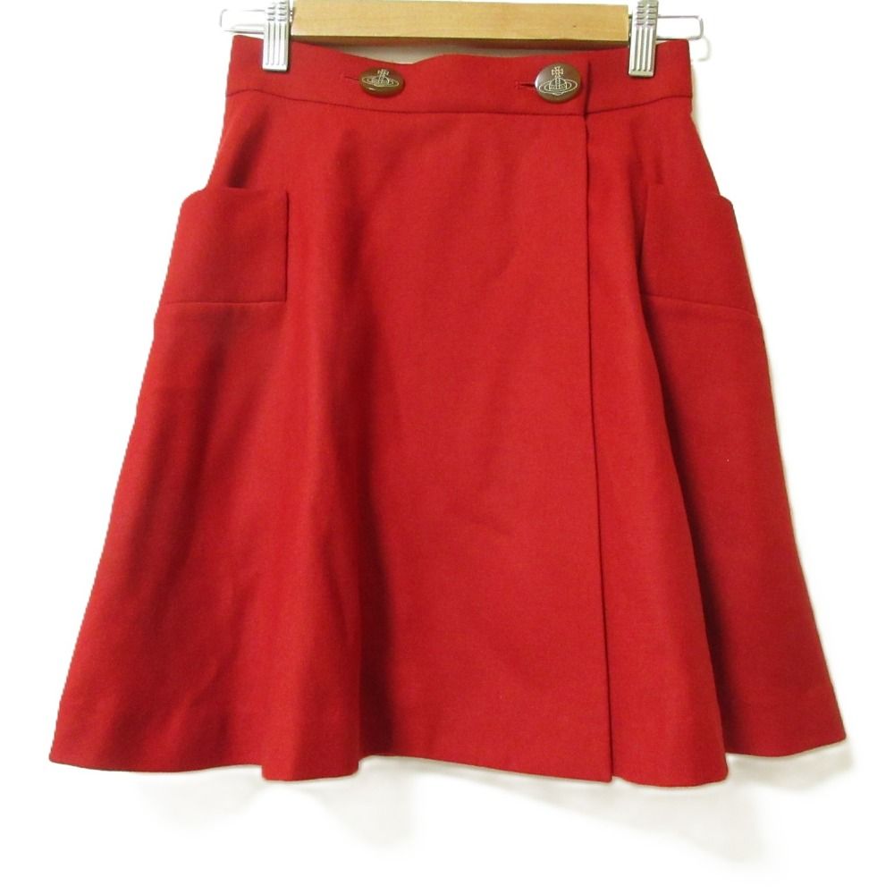 美品✨ヴィヴィアンウエストウッド　レッドレーベル　巻きスカート　オーブボタン 美品 Vivienne Westwood ヴィヴィアンウエストウッドレッド