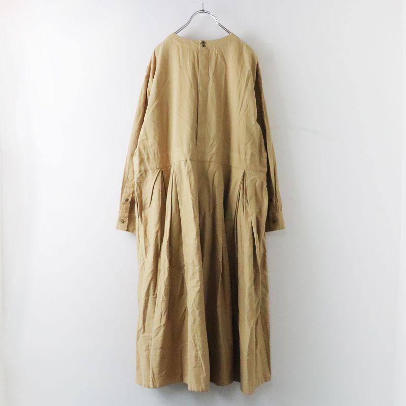 veritecoeur(ヴェリテクール)コットン後ろ切替ボックスタックワンピース