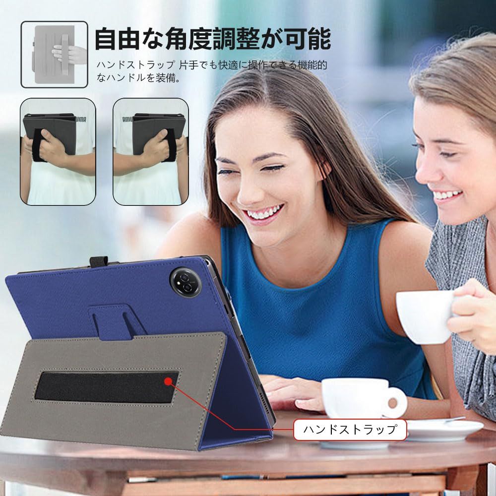 新品 Plus ケース【LAZIRO】高級PUレザー ハンドストラップ付き 持ちやすい スタンド機能付き 二つ折り I10 横開き マグネット内蔵  着脱簡単 脱落防止 Bmax 衝撃吸収 角度調整 全面保護型 対応 Bmax For I10 Plus ケース