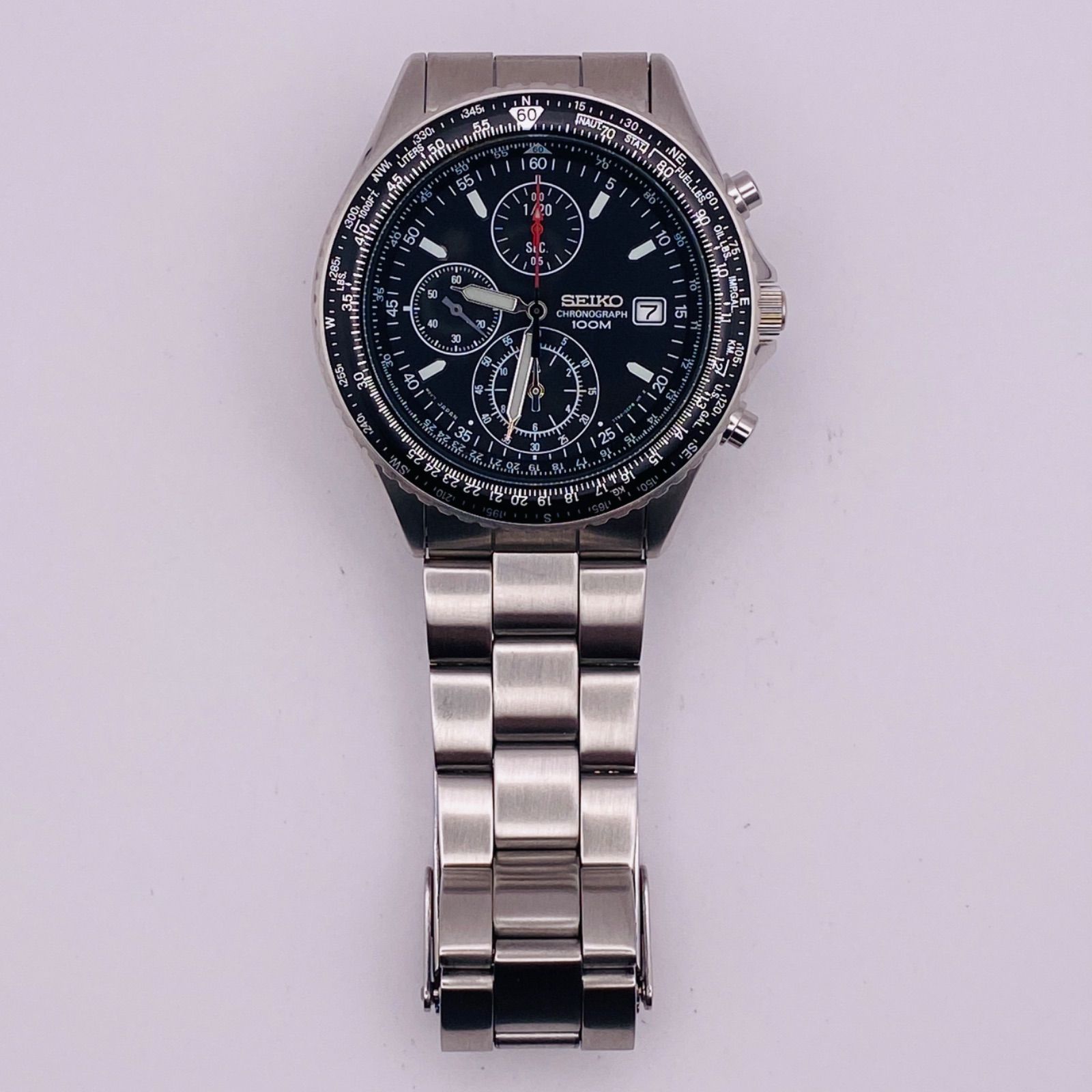 T162）美品 稼動品 SEIKO セイコー フライトマスター パイロット 