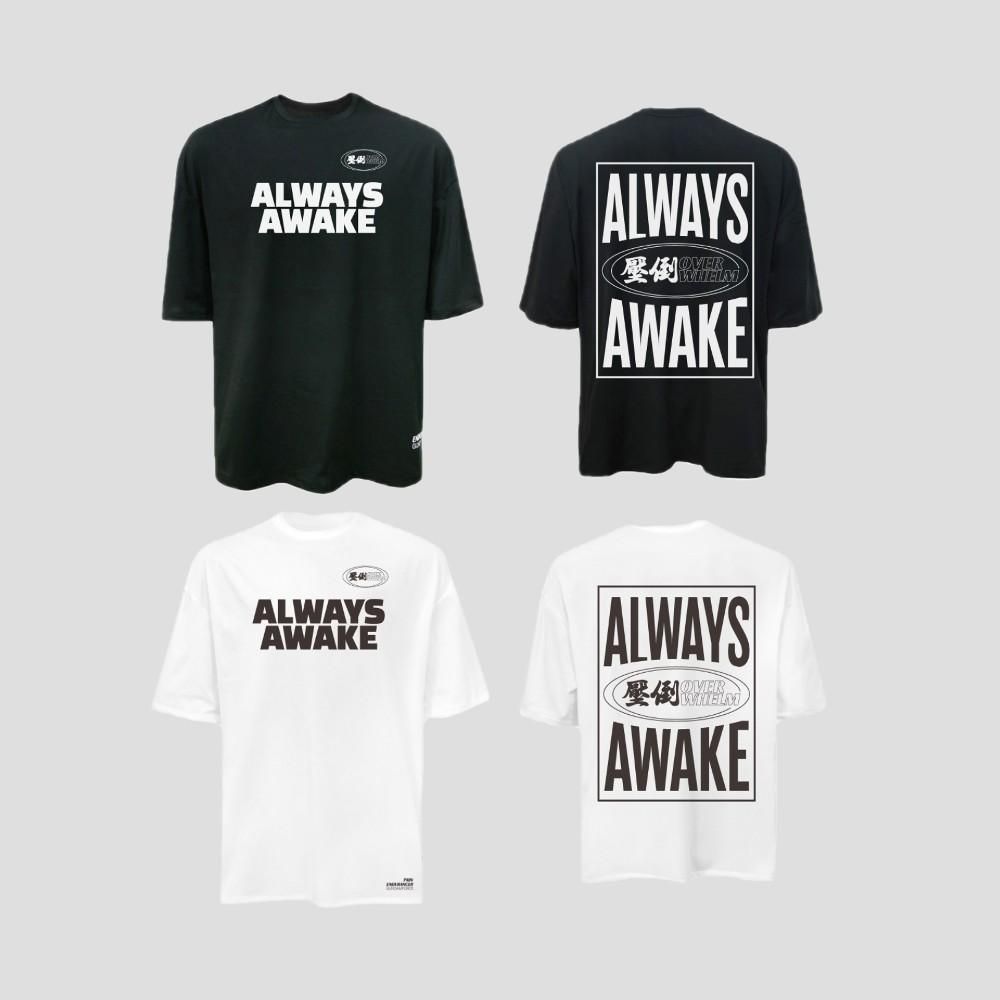 【雷市場（ポンジャン）商品韓国直送】L OVERWHELM(壓倒) 半袖Tシャツ 黒