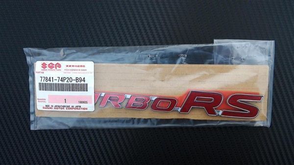 新品 スズキ 純正 HA36S アルト RS ターボ エンブレム