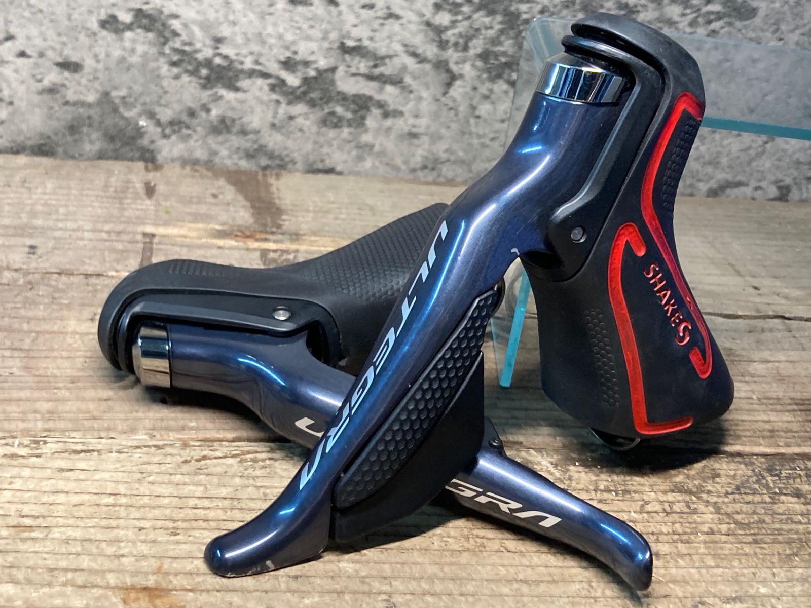 JG141 シマノ SHIMANO アルテグラ ULTEGRA ST-R8050 STIレバー 2x11S Di2 電動 動作 済 ブラケットフード社外品