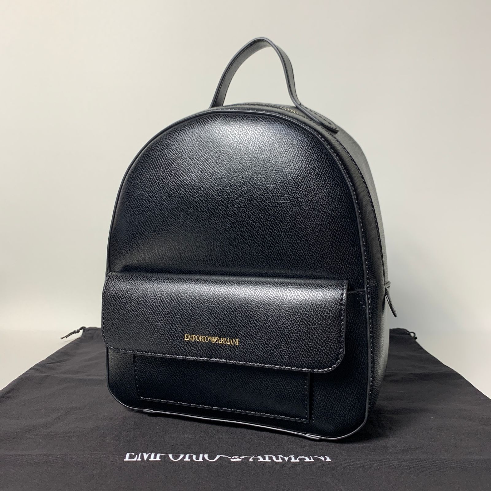 2504-19｜ ｜エンポリオ アルマーニ リュックサック レザー ブラック