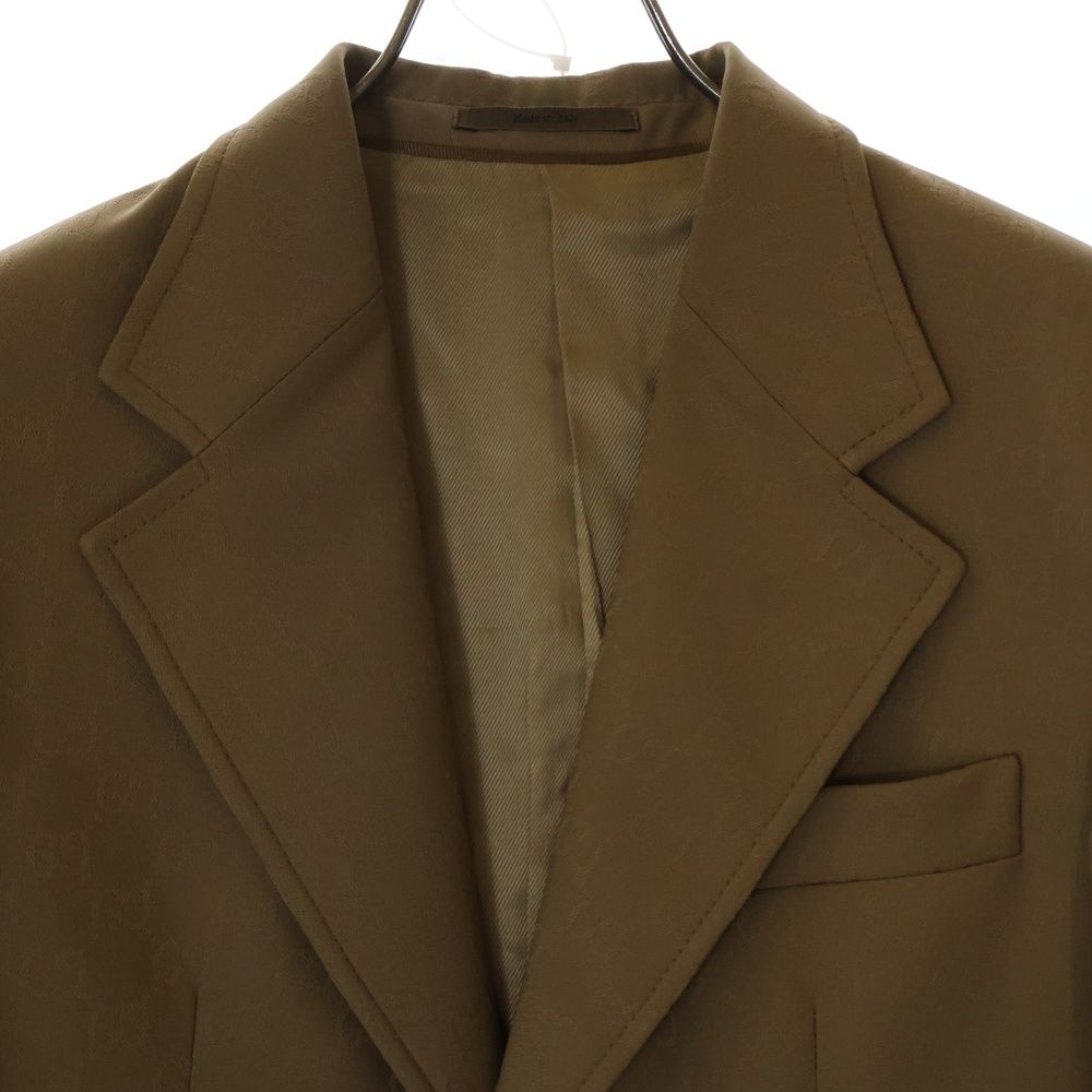 GUCCI グッチ テーラードジャケット ベージュ 4103625E0294 GUCCI - 美品▽GUCCI グッチ トムフォード期 ロゴ入りボタン