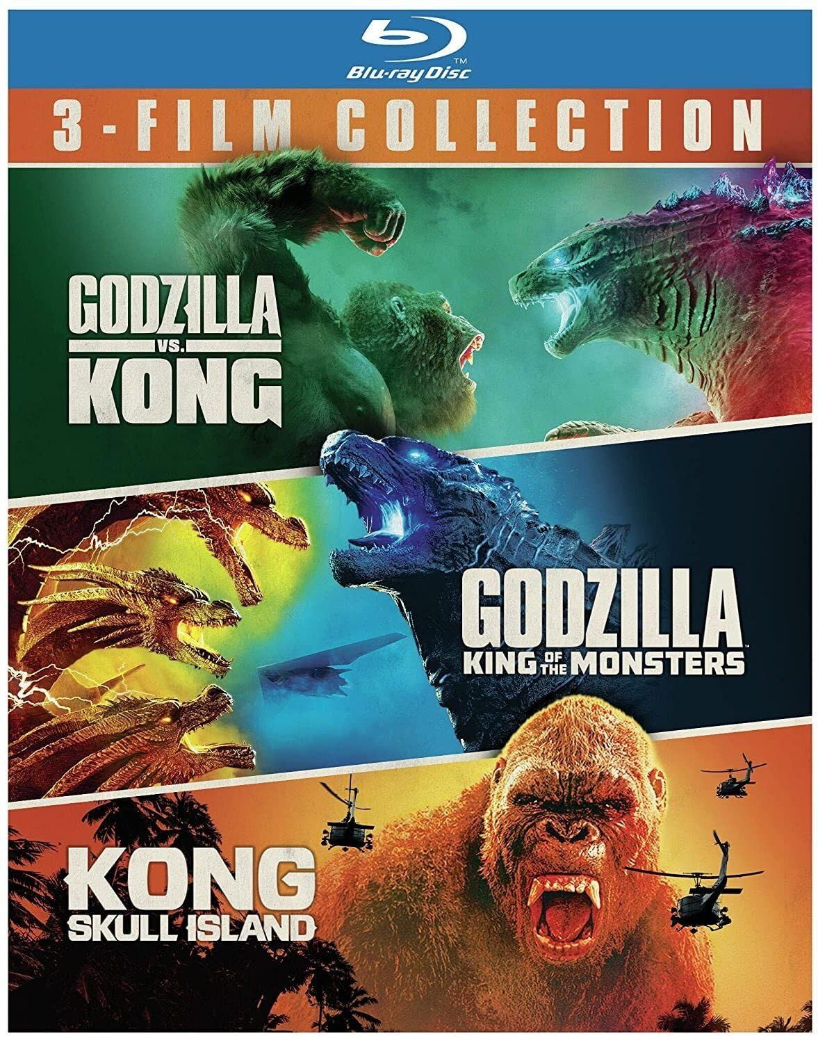 Godzilla Vs. Kong / Godzilla: King of the Monsters / Kong: Skull Island [Blu-ray]