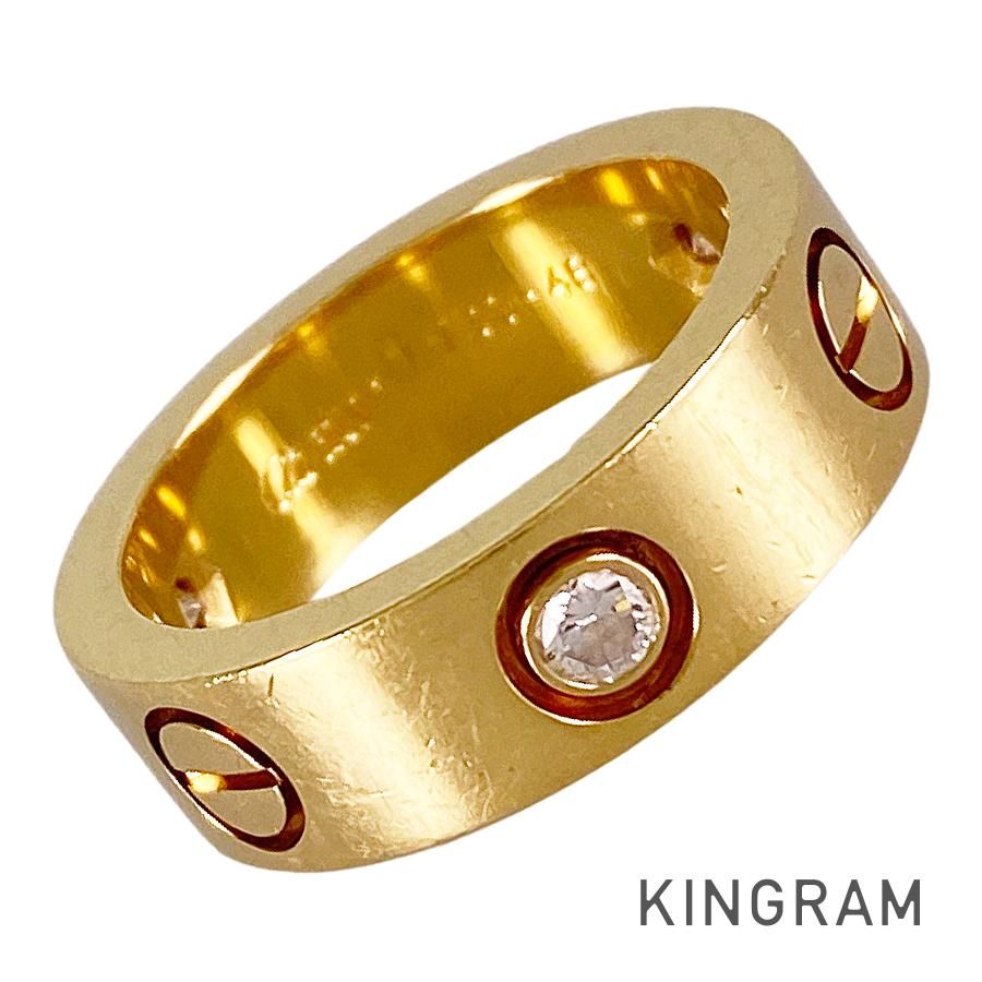 カルティエ　Cartier　ラブリング　48 YG イエローゴールド　8号　本物 カルティエ Cartier ラブリング 48 YG イエローゴールド 8号