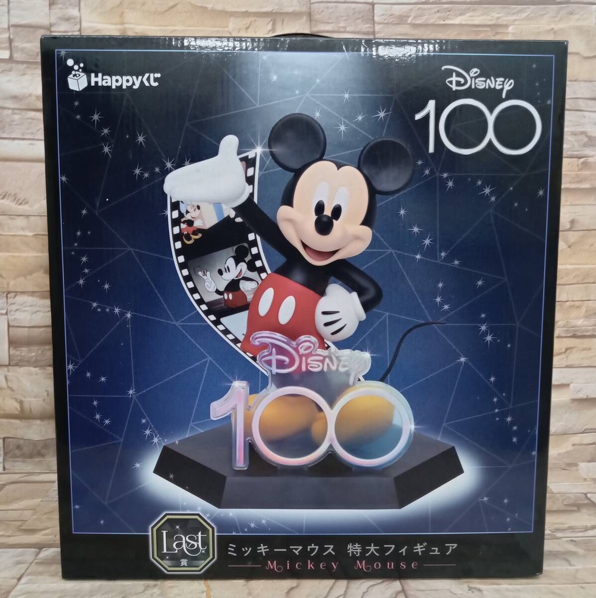 Disney - Happyくじ　Disney100 ディズニー　Last賞　ミッキー　フィギュア Last賞は『蒸気船ウィリー』とミッキーの特大フィギュア！Happy