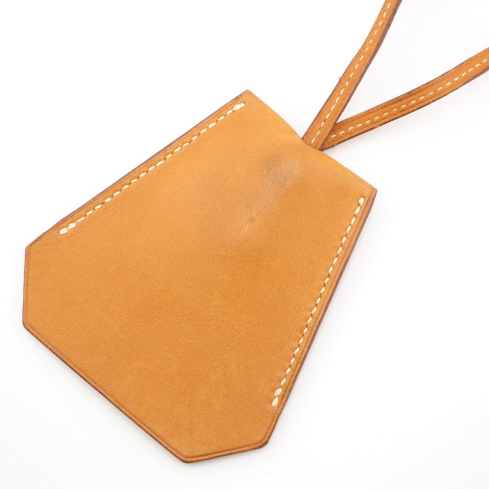 HERMES/エルメス クロシェット レザー チャーム ブラウン ユニセックス
