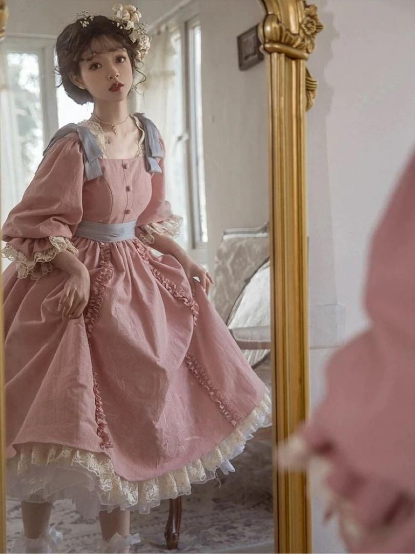 クラシカルロリータワンピース❤️お出かけや女子会に！ 2025年新作 クラシカルロリータワンピース♪♪お出かけや女子会