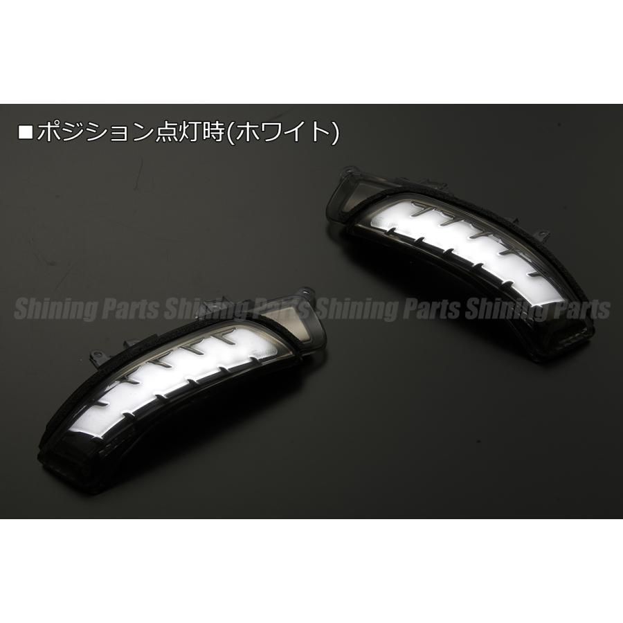 コンパクト発送 トヨタ LED ウインカーミラーレンズキット 流星Ver