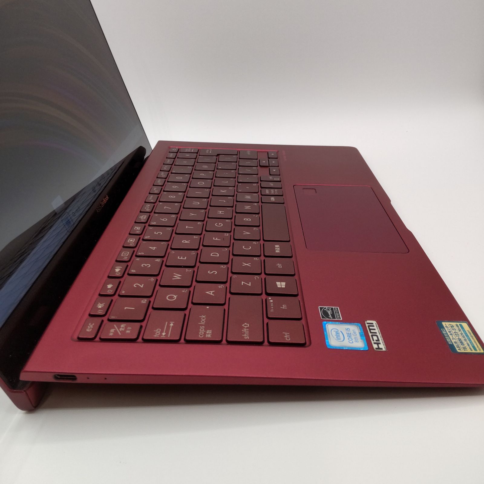 ASUS - 【レア】Zenbookバーガンディレッド☘8世代i5☘️新品NVMe512GB レアな一台】asus・Zenbook☆バーガンディレッド☆8世代i5