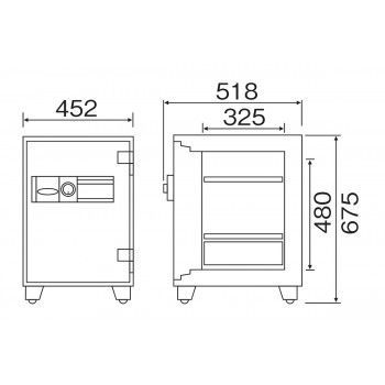 家庭用耐火金庫 テンキーロック