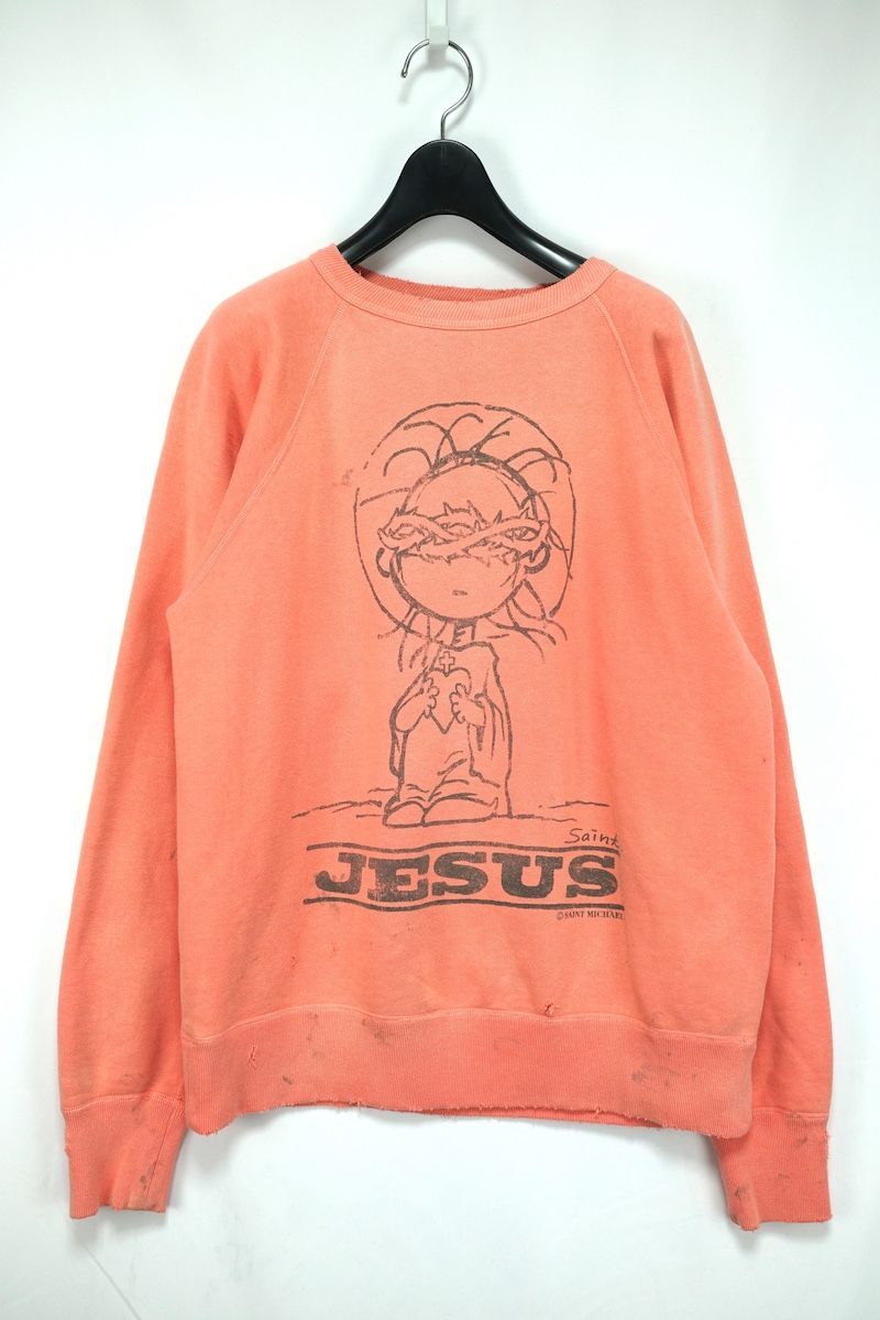20AW SAINTMICHAEL SAINT Mxxxxxx Raglan Sweat Shirt JESUS