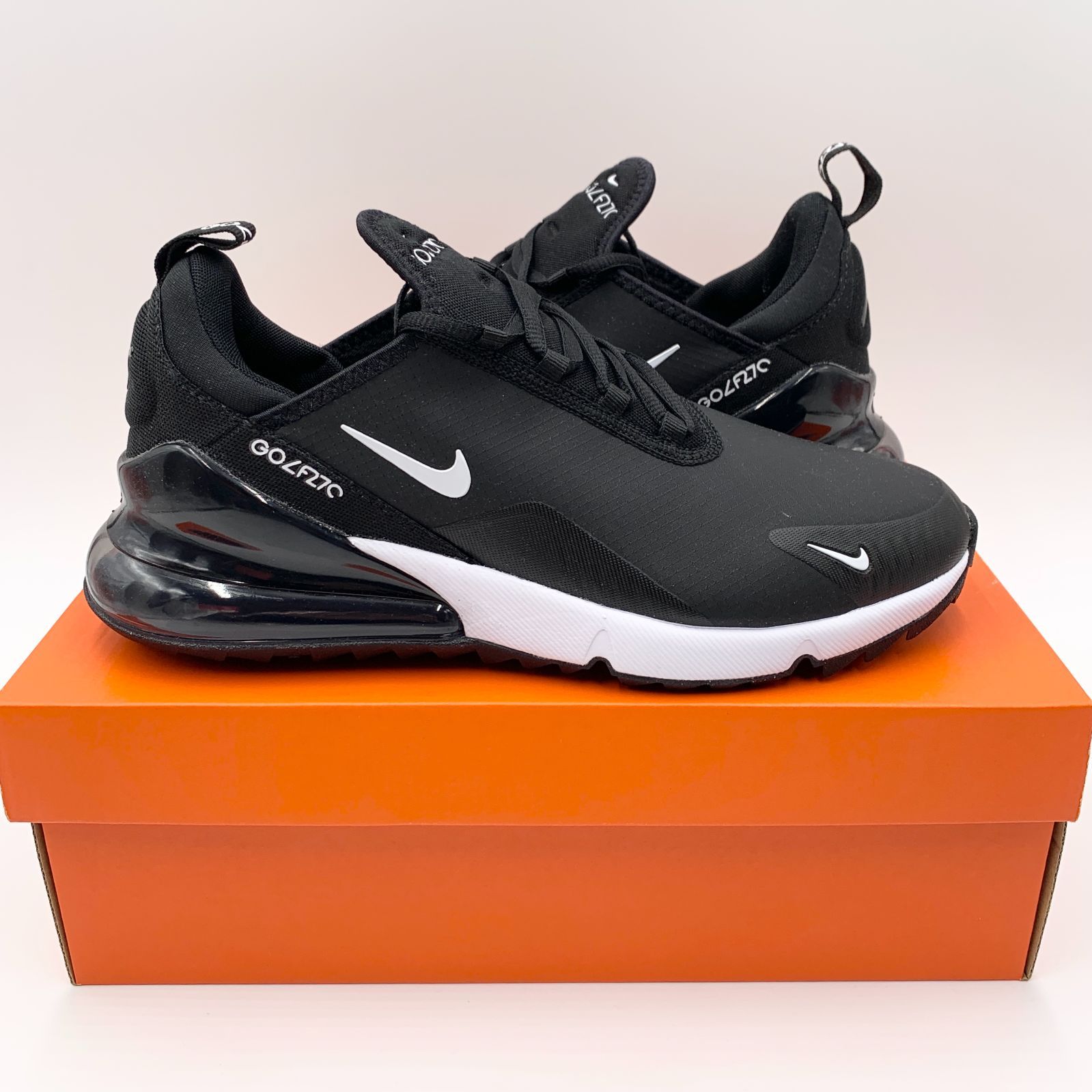 ナイキNIKEAIRMAX270G黒白28.5cmブラックゴルフシューズ 即納】26.5cm ナイキ エアマックス 270G 黒/白 ブラック ゴルフ