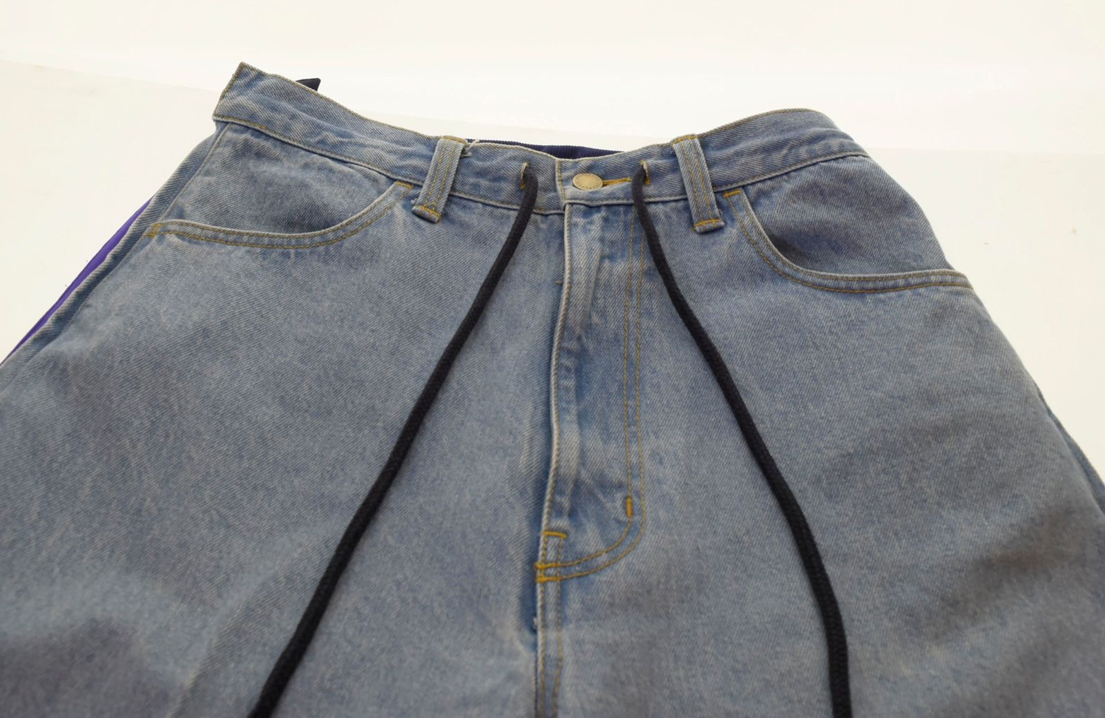 ファセッタズム FACETASM JERSEY MERGING DENIM PANTS ジャージ 