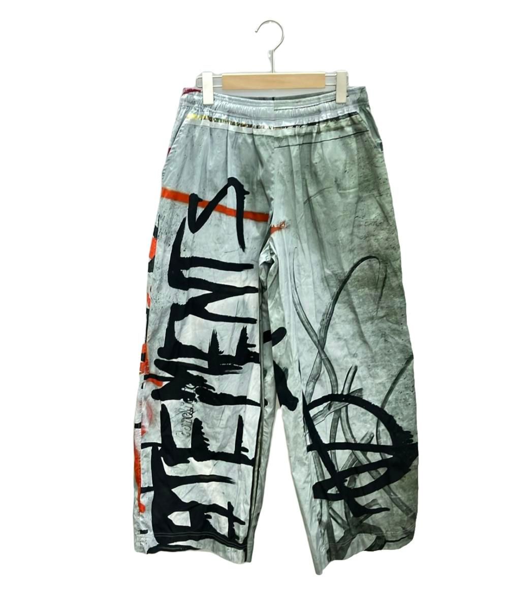 美品 ヴェトモン プリントイージーパンツ メンズ SIZE S VETEMENTS