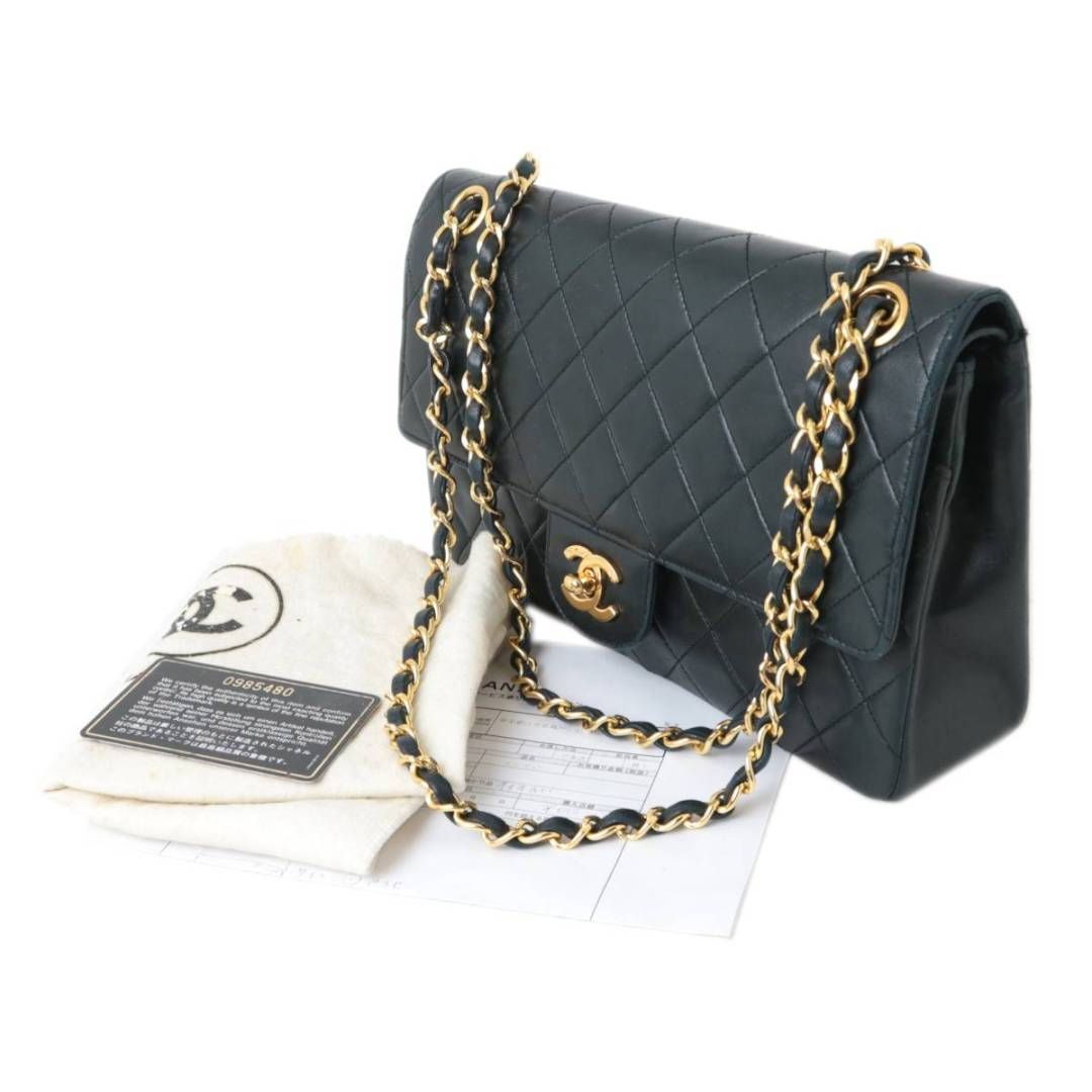 CHANEL/シャネル マトラッセ チェーンショルダーバッグ ダブルフラップ ...