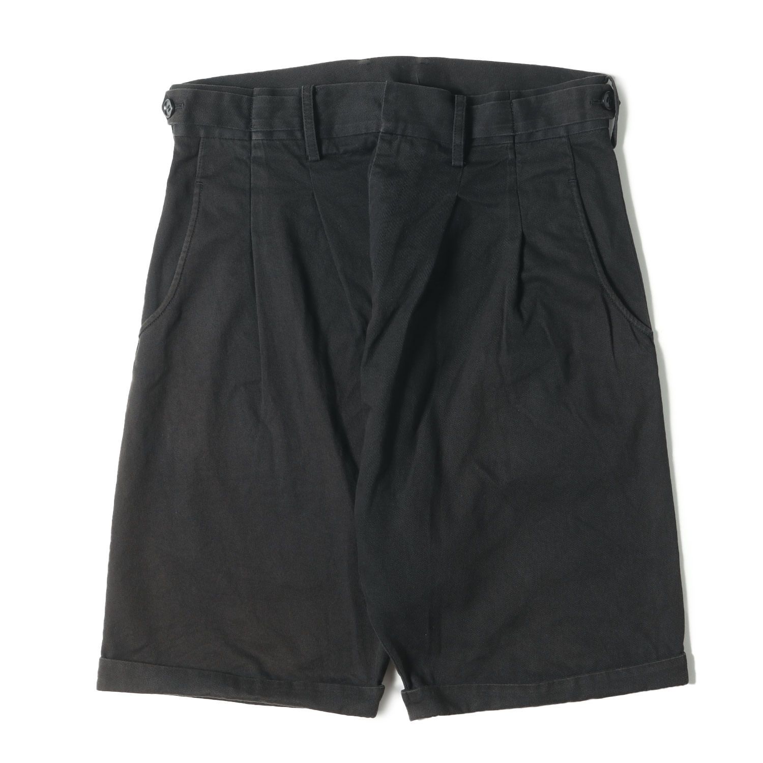 Yohji Yamamoto 黒ショートパンツ サイズ3 Yohji Yamamoto 黒ショートパンツ サイズ3