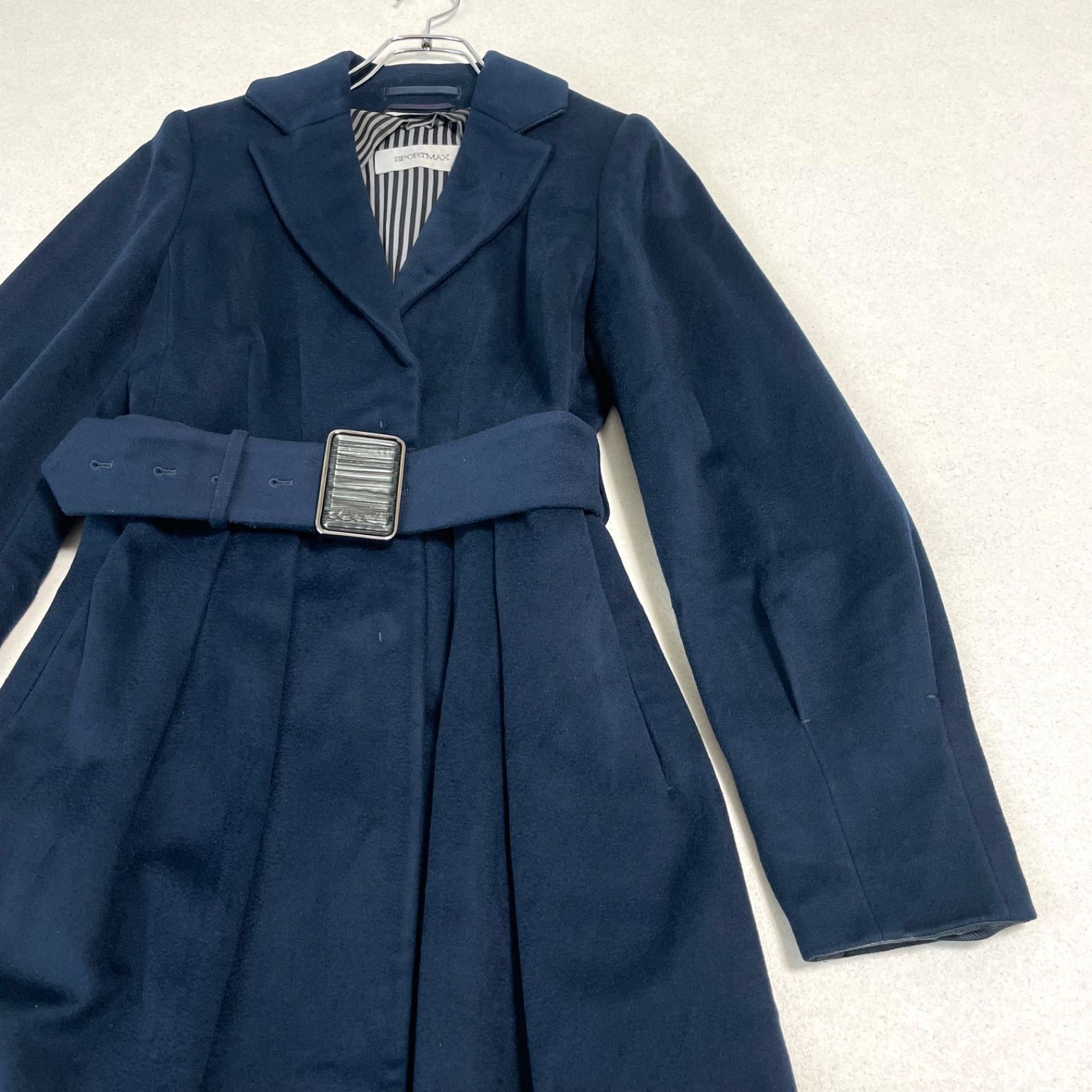 マックスマーラ スポーツマックス 美シルエット ロングコート ベルト