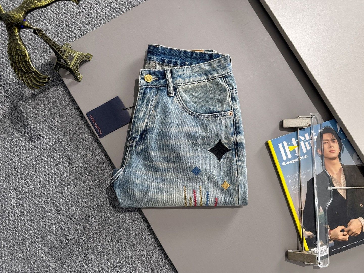 今日 LV 2025SS デニムショートパンツ 日本産デニム使用