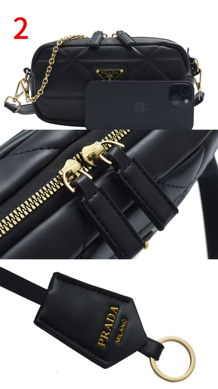 【超人気】PRADAプラダ　ポーチ　ノベルティショルダーバッグ ギフトボックス】【 限定大人気】 PRADA プラダ ノベルティ