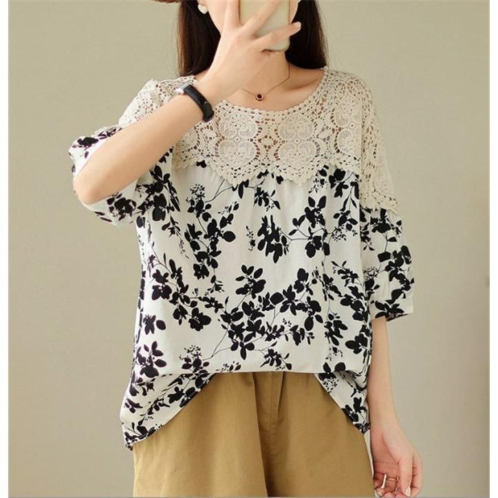 ブラウス 透かし編み 花柄 半袖 シャツブラウス レディース ス プルオーバー tシャツ レイヤード 通勤 OL 体型カバー 春夏 コーデ 重ね着 楽天市場】ブラウス 透かし編み 花柄 長袖 シャツブラウス
