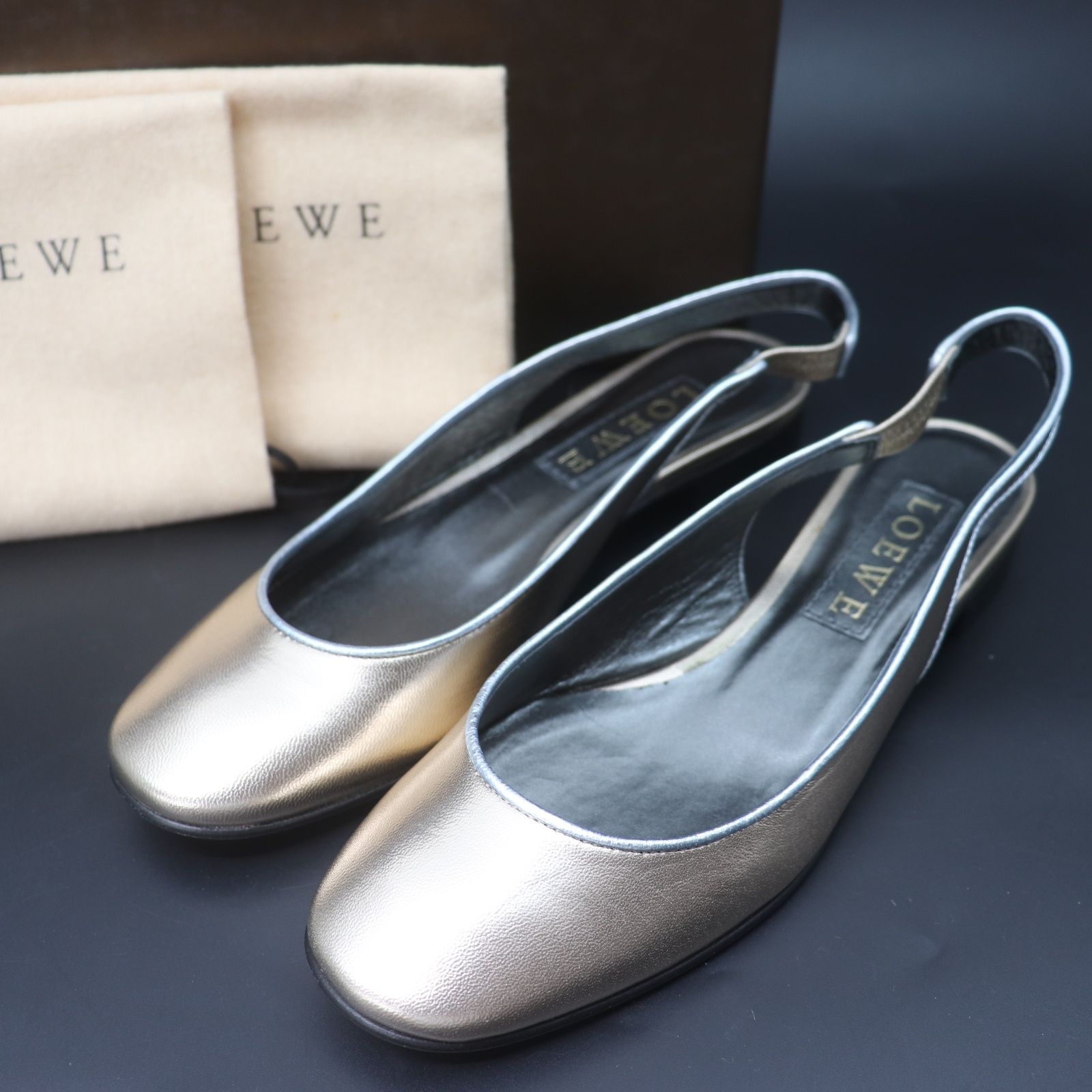 口コミ・レビューで人気商品を探そう ロエベ レディース フラットシューズ LOEWE 刻ん 靴