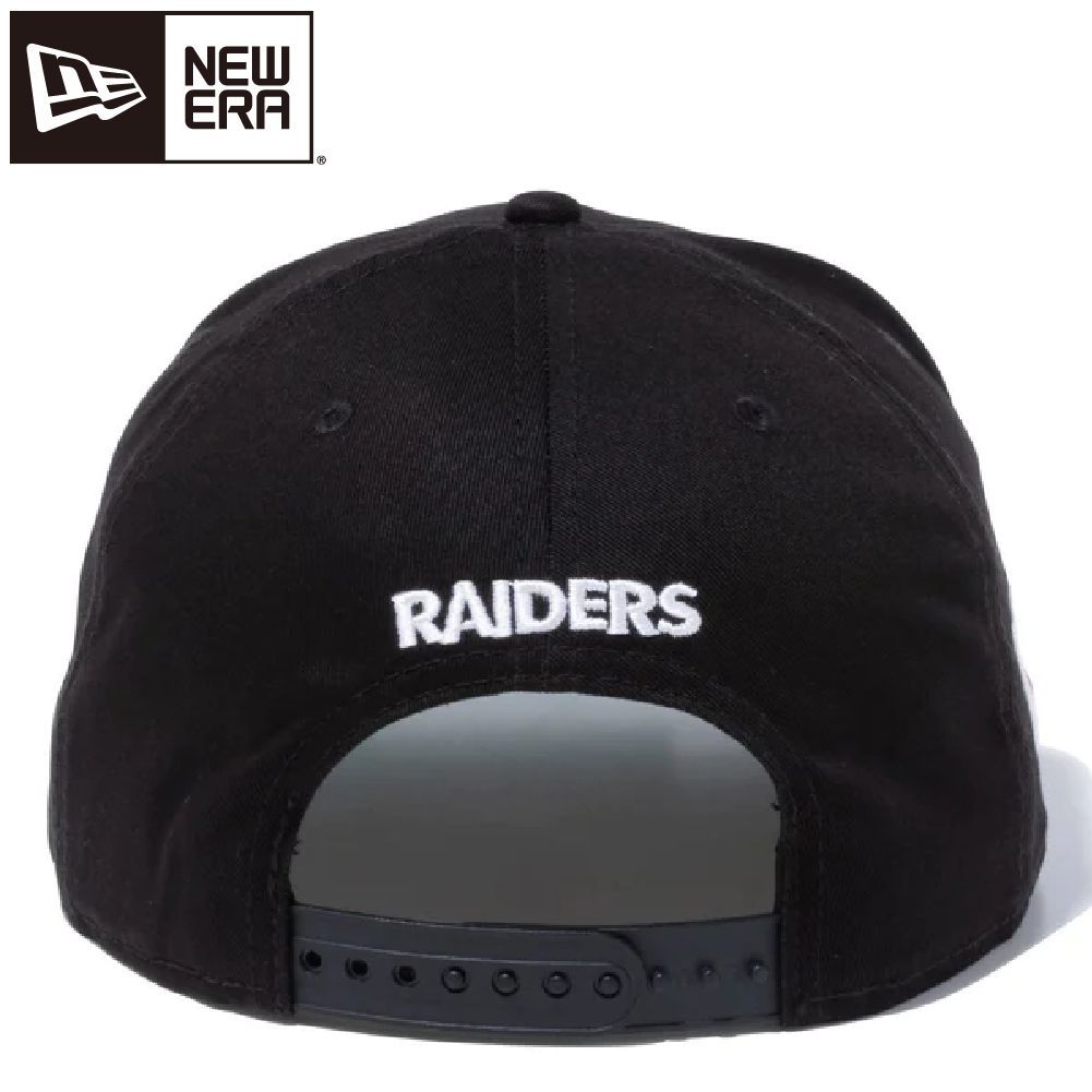 ニューエラ 9FIFTY ラスベガス・レイダースシールドロゴ ブラック ホワイト ブラック 1個 New Era 950 NFL LASRAI EMB BLK SWHT 23J LAS VEGAS RAIDERS OSFM