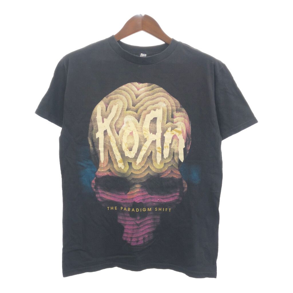 ALSTYLE KORN コーン 半袖Ｔシャツ バンドT ブラック (メンズ M) 中古 古着 Q5740