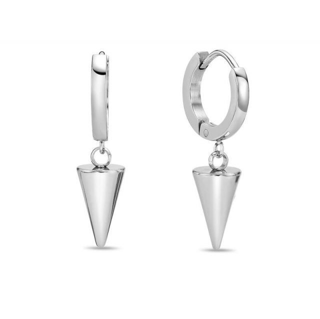  リンクス メンズ ピアス イヤリング Men s LYNX Stainless Steel Cone Hoop Earrings イヤリング アクセサリー