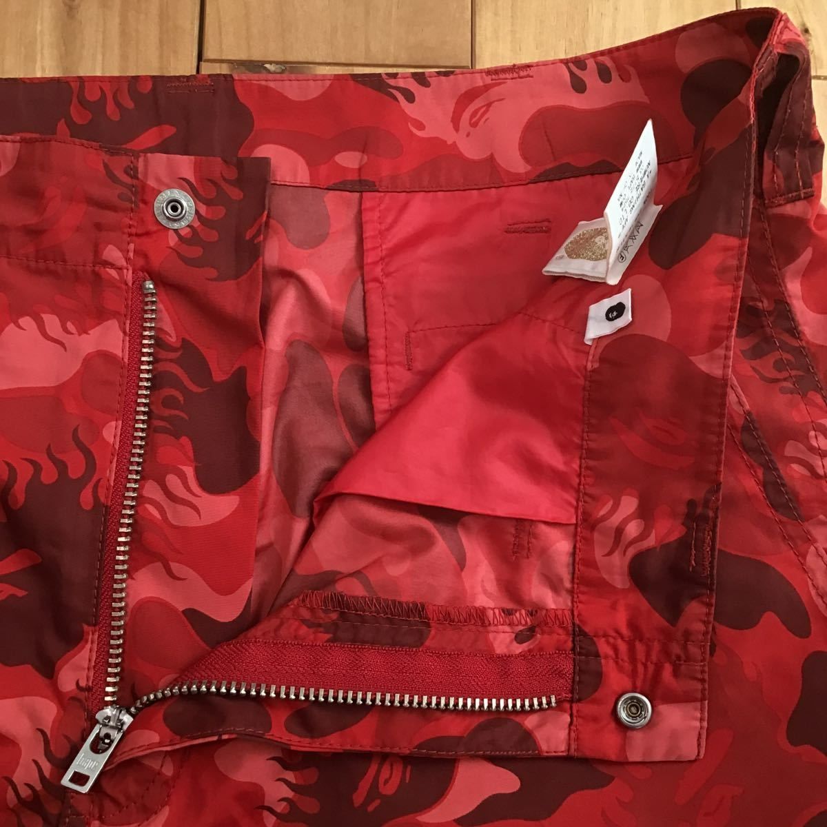☆激レア☆ Fire camo ナイロン ハーフパンツ Mサイズ a bathing ape