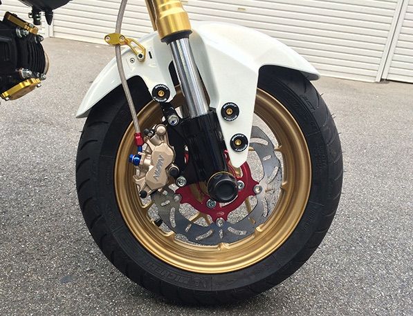 NISSIN製・ニッシン 2POTキャリパー 金 GROM グロム MSX125