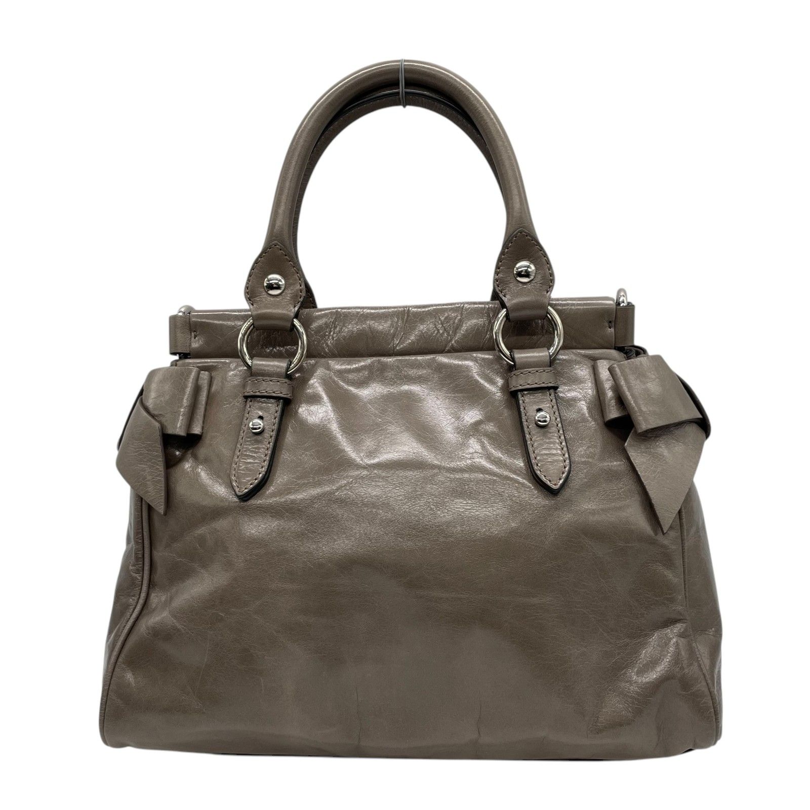 美品 miu miu ミュウミュウ ハンドバッグ ショルダーバッグ 2WAY  