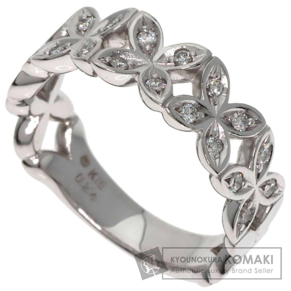 MIKIMOTO ミキモト ダイヤモンド リング 指輪 K18WG レディース