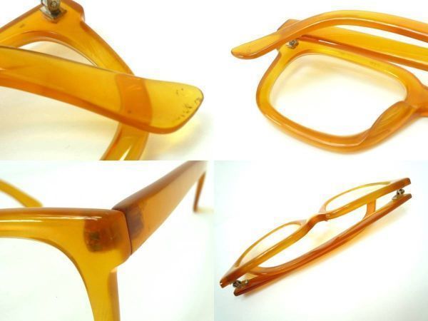 最高級 参考300万円 天然本鼈甲 白甲メガネ べっ甲フレーム オレンジ甲