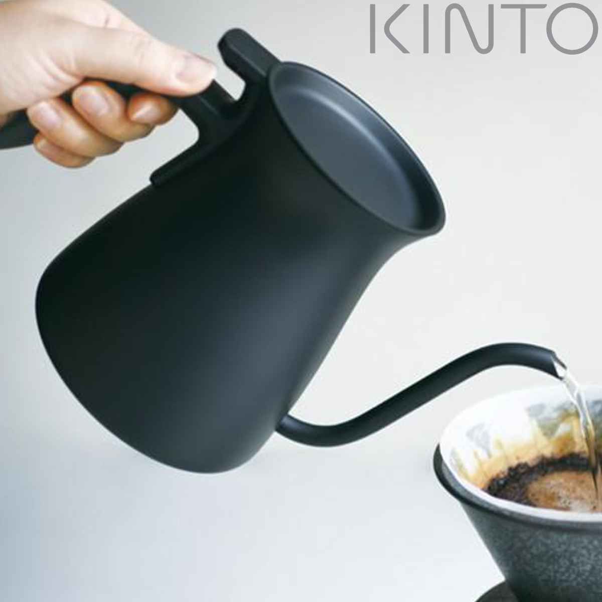 KINTO キントー POUR OVER KETTLE プアオーバーケトル 900ml ブラック ケトル ステンレス 直火対応 食洗機対応 ステンレスケトル ドリップケトル コーヒーポット ヤカン 細口 ドリップポット ハンドドリップ おしゃれ