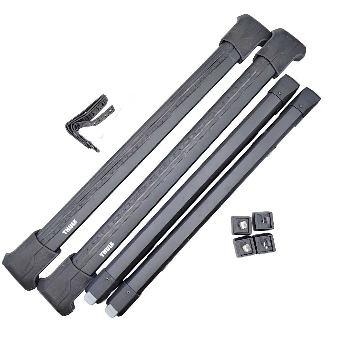 セット スーリー ベースキャリア エッジレイズトレール TH7204 | ウィングバーエッジTH7213B |スキーキャリア スノーパックTH7326B THULE