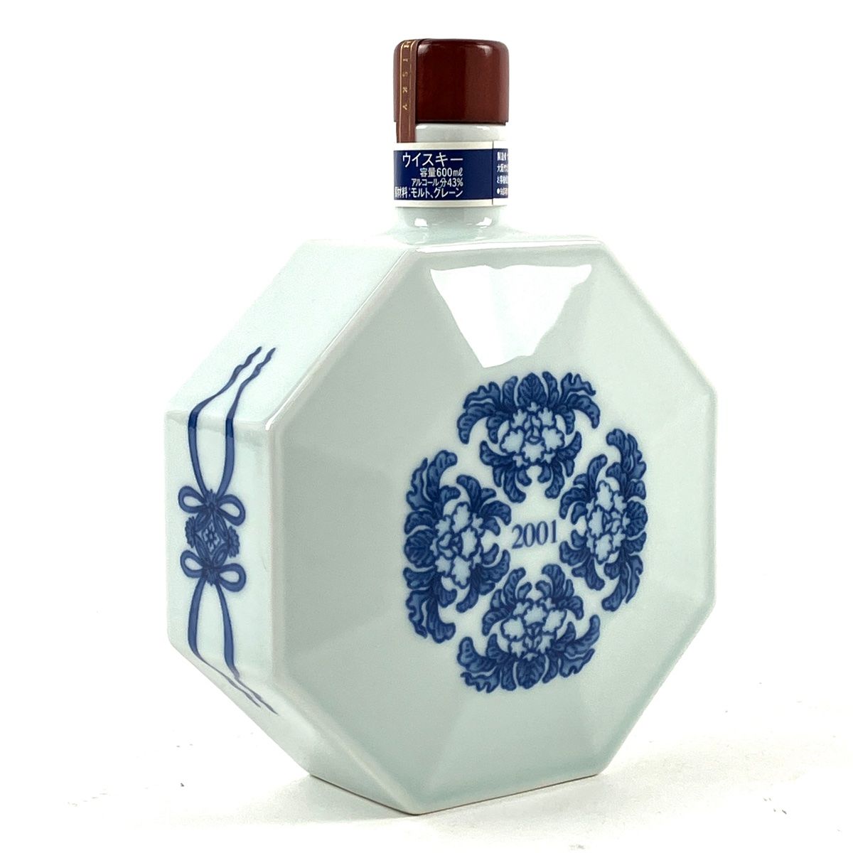 得価，定番人気 未開栓 サントリー ウイスキー 有田焼 色絵壽字宝尽八角瓶