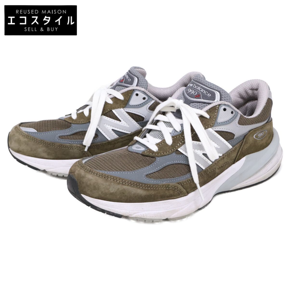 NEW BALANCE ニューバランス 24年製 U990OG6 True Camo|Grey 990v6 ローカットスニーカー 26cm