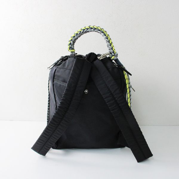 美品 zattu ザッツ EVERS エバース ナイロン バックパック/ブラック 鞄 