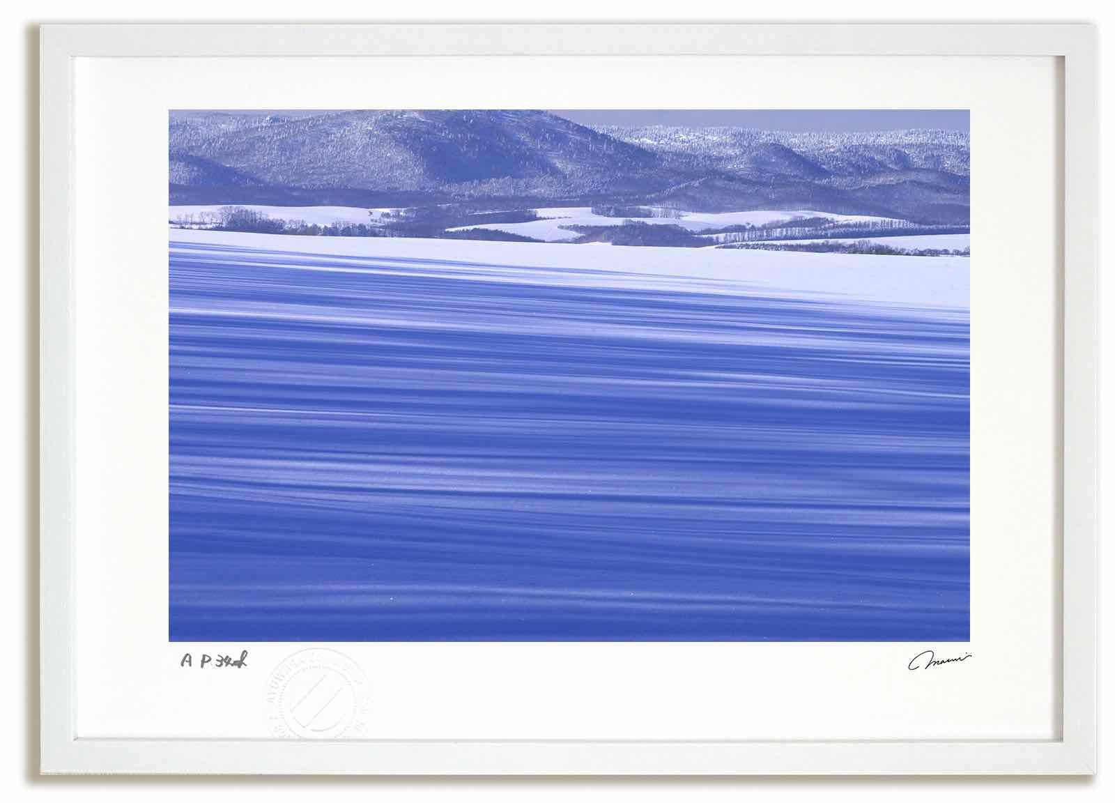 アートフォト 絵画 蒼い影5 高橋真澄/インテリア 額入り 額装込 風景画 油絵 ポスター アート アートパネル リビング 玄関 プレゼント モダン アートフレーム 飾る Mサイズ おしゃれ 壁掛け 