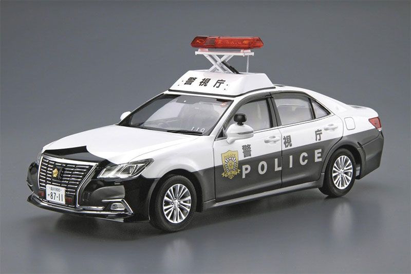 アオシマ プラモデル 1/24 ザ・モデルカー No.129 トヨタ GRS210 クラウン パトロールカー 警ら用 '16