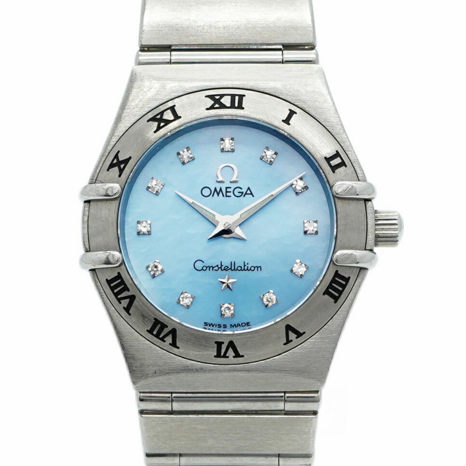 オメガ コンステレーション 1562.85 青文字盤腕時計 レディース