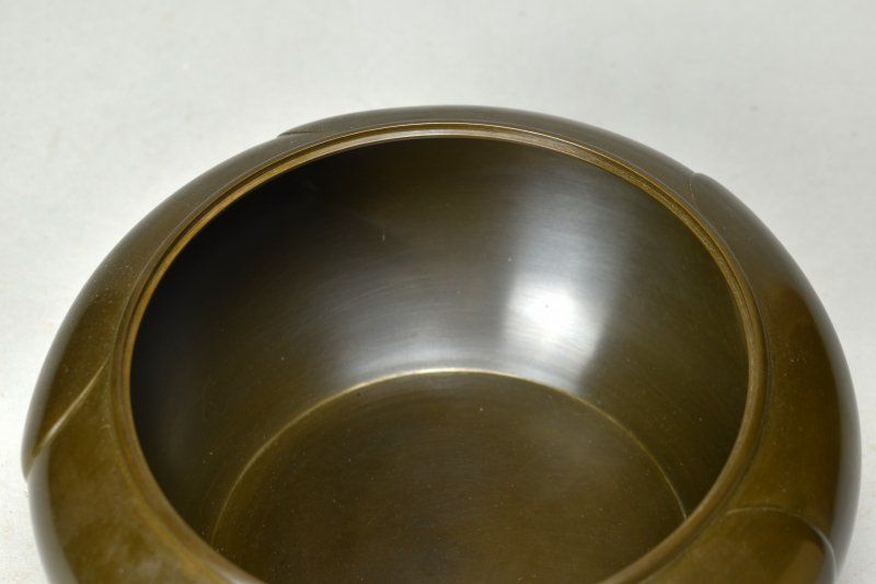 八島望舟造　砂張　捻梅水指　美品　共箱　茶道具　送料込 八島望舟造 砂張 捻梅水指 美品 共箱 茶道具 送料