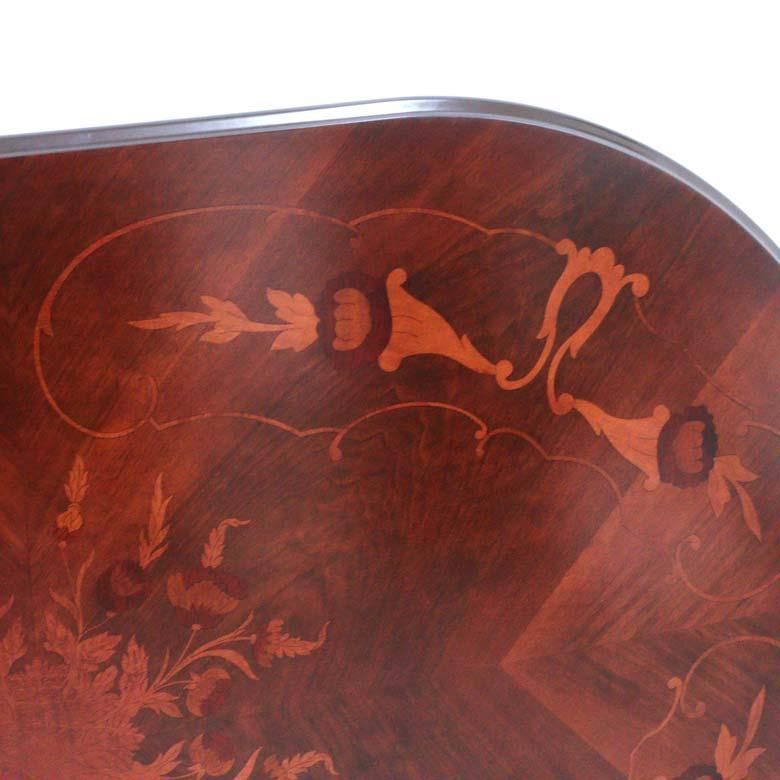 イタリア ダイニングテーブル 150cm幅 象嵌 ブーケ アッティカ