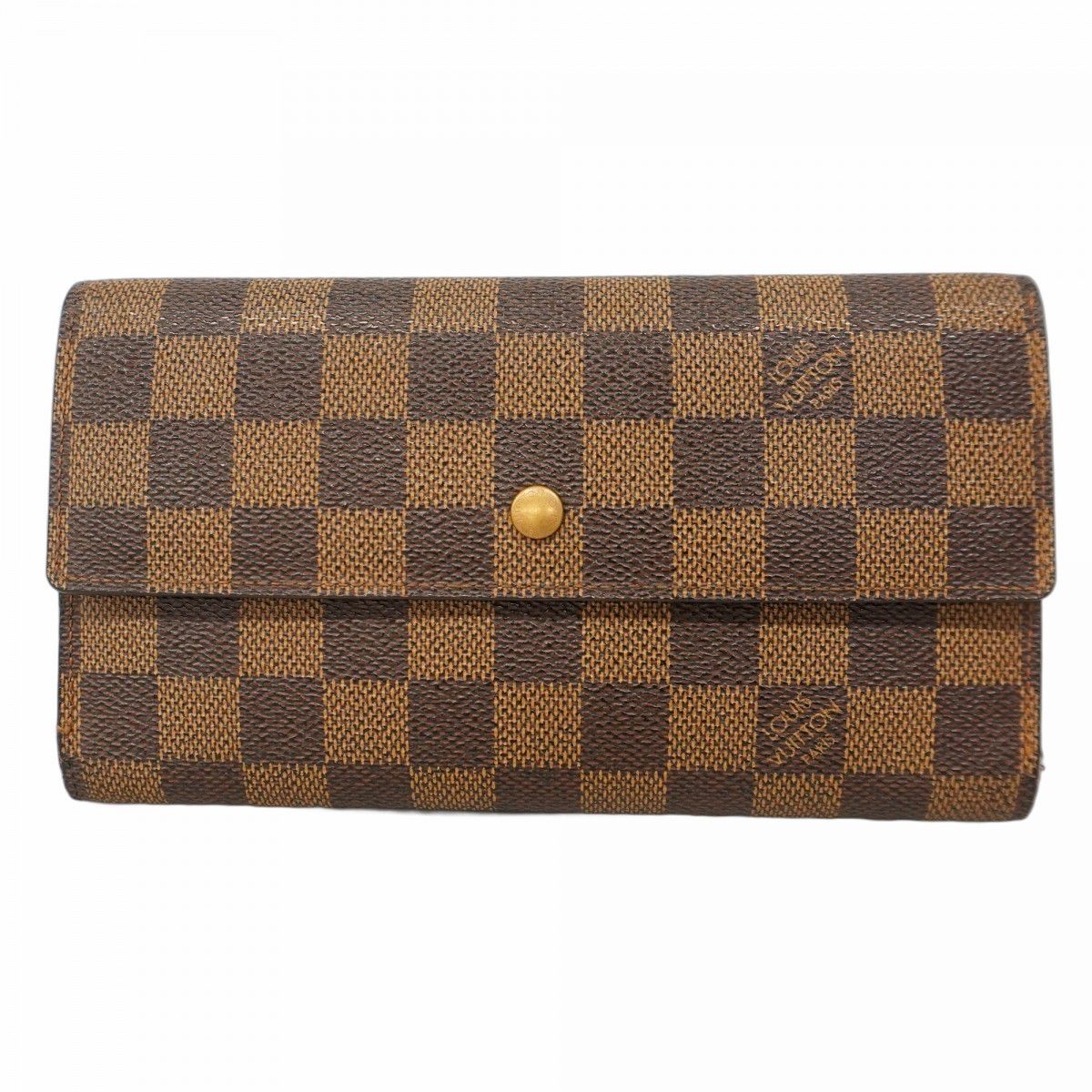 美品✨️ルイヴィトン　ダミエ　エベヌ　インターナショナル　長財布　折り財布 5gc3681-h】ルイヴィトン 三つ折り長財布 ダミエ ポルト